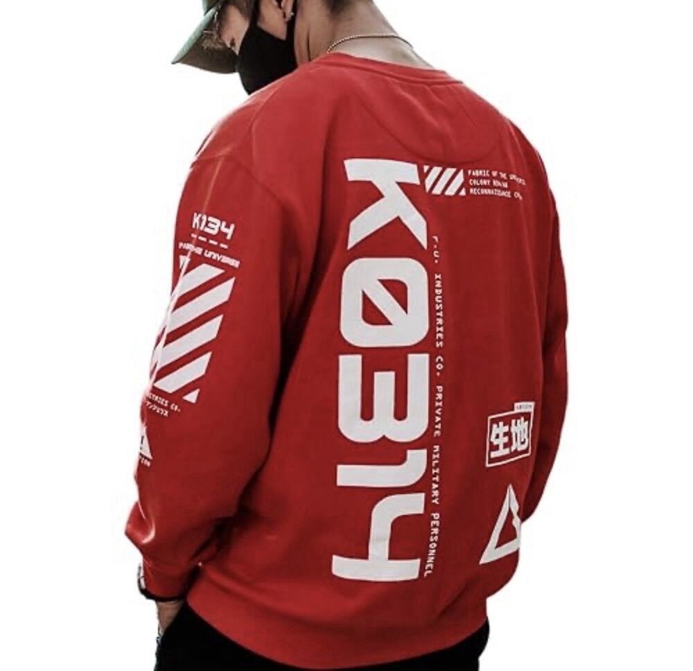 Fabric of the Universe Cyberpunk Unisex Pullover Crew Sweatshirt LG Japan READ